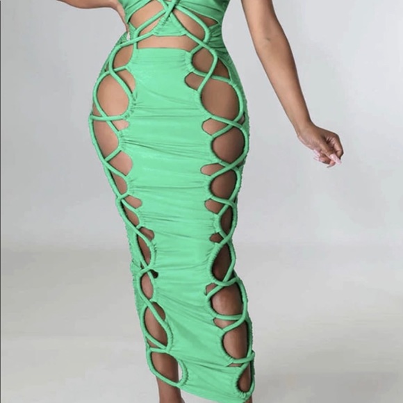 New  Resort pale Green Dress only - Picture 7 of 11